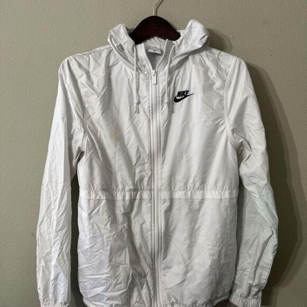 White Nike Running‎ Windbreaker  Women Size Extra Small